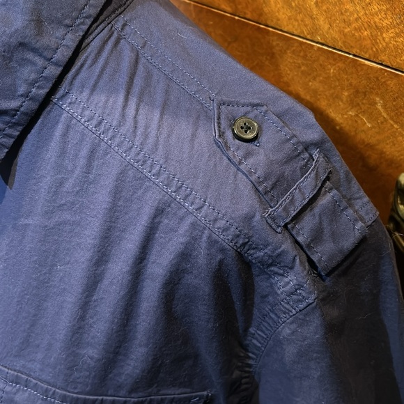 Free Planet cotton spandex military style casual button down - Picture 2 of 5